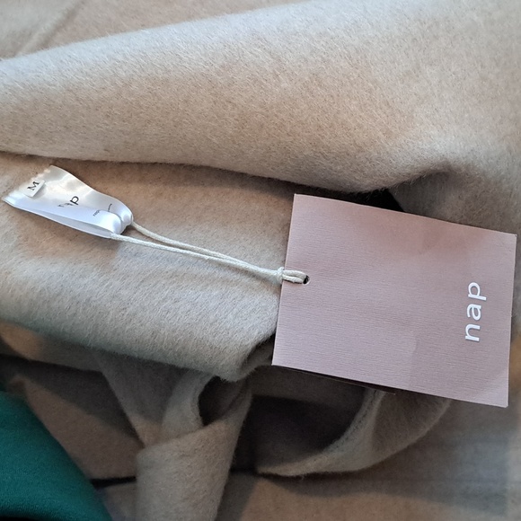 NWT Sylvia Alpaca Wool Belted Trench Coat (Buttermilk) - NAP Loungewear - Picture 14 of 15